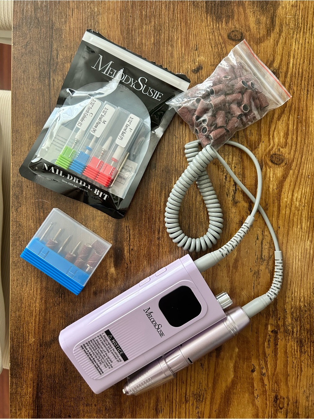 MelodySusie Rechargeable Nail Drill + Bits | Used Once